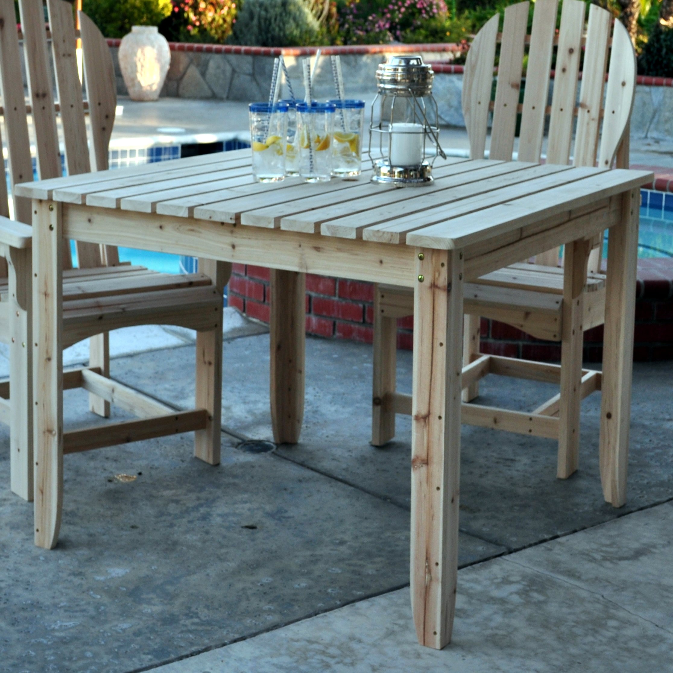 42 in Square Dining Table - Natural