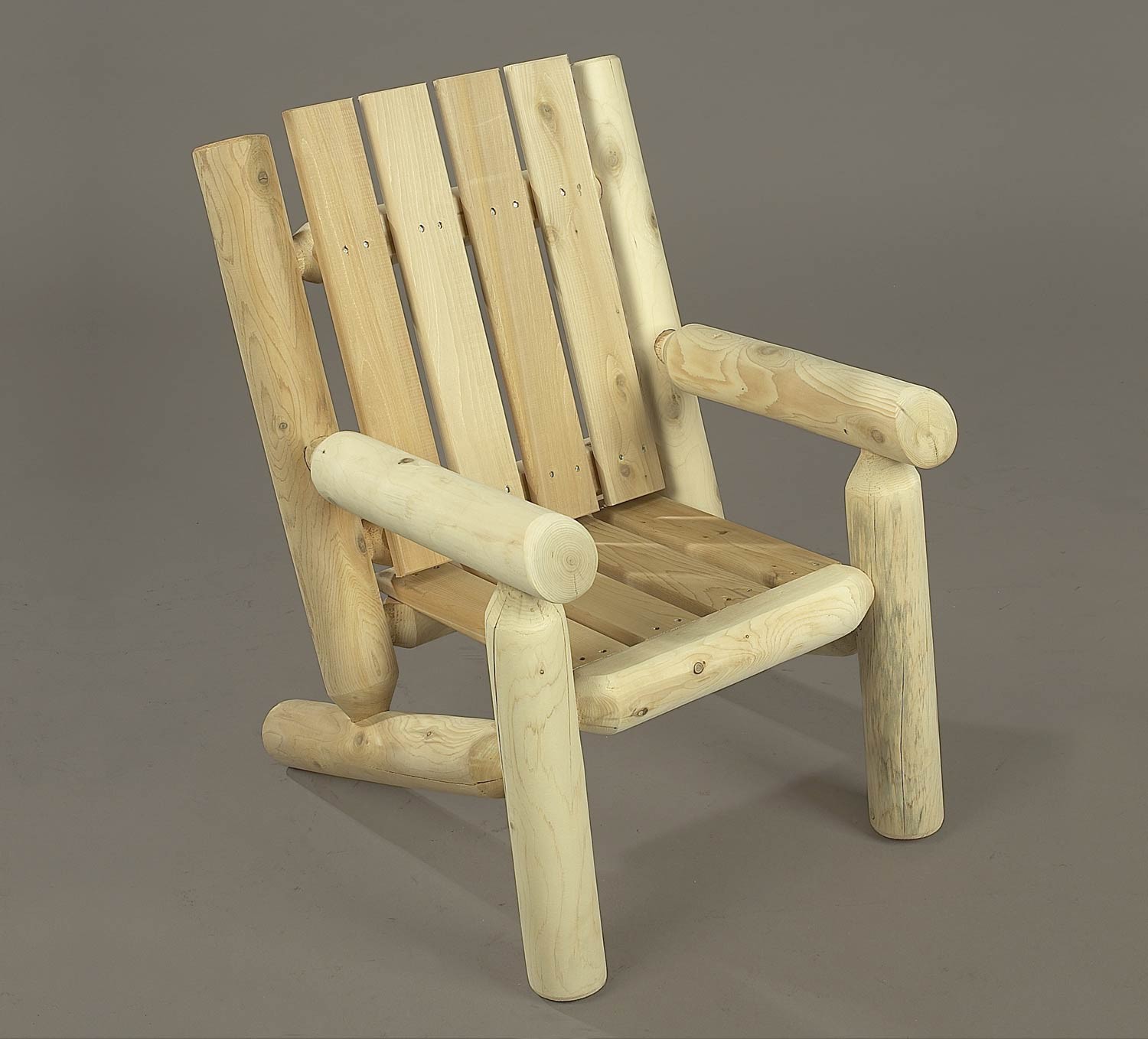 Rustic Natural Cedar Junior Log Chair