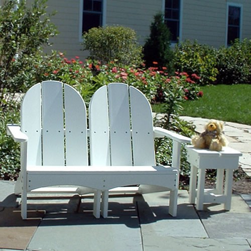 Recycled Plastic Kids Double Adirondack Chair