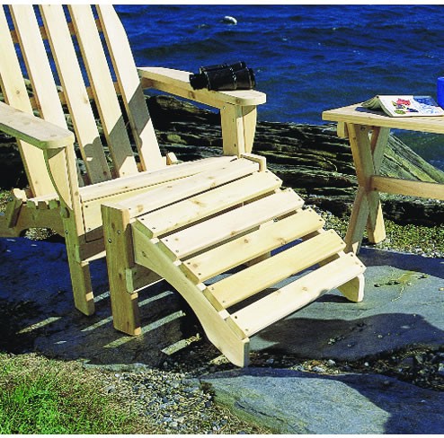 Rustic Natural Cedar Adirondack Ottoman