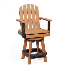 Poly Lumber Swivel Pub Chair