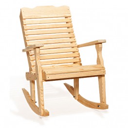 Poly Lumber Wood Curve-Back Rocker