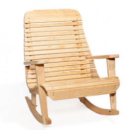 Poly Lumber Wood Extra Wide Easy Rocker