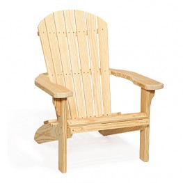 Poly Lumber Wood Fan-Back Chair