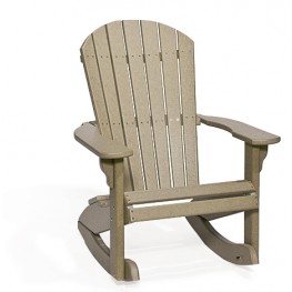 Poly Lumber Fan-Back Rocker