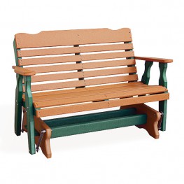 Poly Lumber 4' Horizontal Back Glider