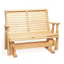 Poly Lumber Wood Roll Back Glider