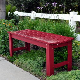 4 Ft. Backless Garden Bench 
 - Colors