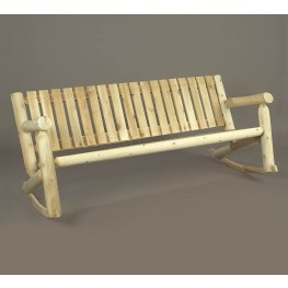 Rustic Natural Cedar 6 ft. Triple Rocker