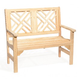 Poly Lumber Wood 4' Chippendale Garden Bench