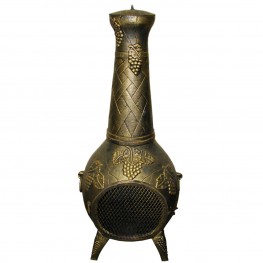 European Vineyard Cast Iron Chiminea