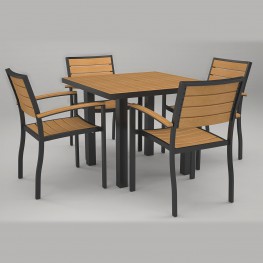 Poly-Wood® Euro 5 Piece Dining Set