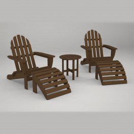 Poly-Wood® Casual Adirondack Seating Set