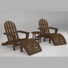 Poly-Wood® Curved Back Adirondack Seating Set