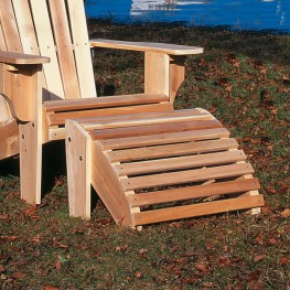 Rustic Natural Cedar Deluxe Adirondack Ottoman