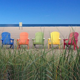 Berlin Gardens Collection Tropical Adirondack Chair