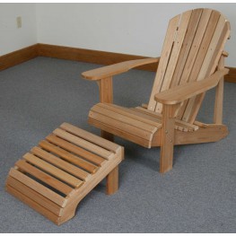 Poly Lumber Folding Adirondack Chair with Ottoman