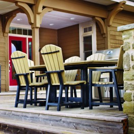 CR Plastics Generations Dining Adirondack Style Side Chair