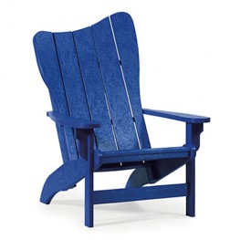 Siesta Recycled Poly Lumber Right Wave Adirondack Chair